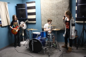 Jam Academy band 'Fall of Day' rehearse. Photo: David Konstantino